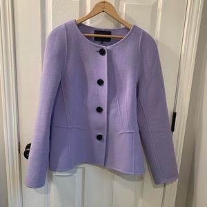 Lafayette 148 lavender/purple wool/angora jacket.